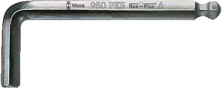 картинка 950 PKS Г-образный ключ, метрический, хромированный WERA 05133153001 — WERA.MOSCOW
