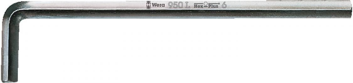 картинка 950 L Г-образный ключ, метрический, хромированный WERA 05021630001 — WERA.MOSCOW