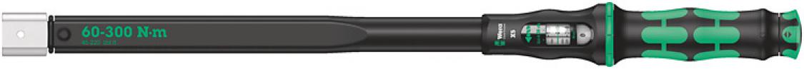 картинка Click-Torque X 5 Ключ динамометрический для сменных насадок, гнездо 14x18 мм, 60-300 Нм, погрешность ± 3%, 570 мм WERA 05075655001 — WERA.MOSCOW