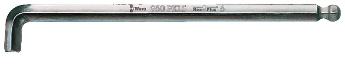 картинка 950 PKLS Г-образный ключ, метрический, хромированный WERA 05022047001 — WERA.MOSCOW